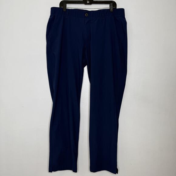 Under Armour Pants Mens 38x32 Blue Stretch Golf Tapered Performance Lightweight - Picture 1 of 5